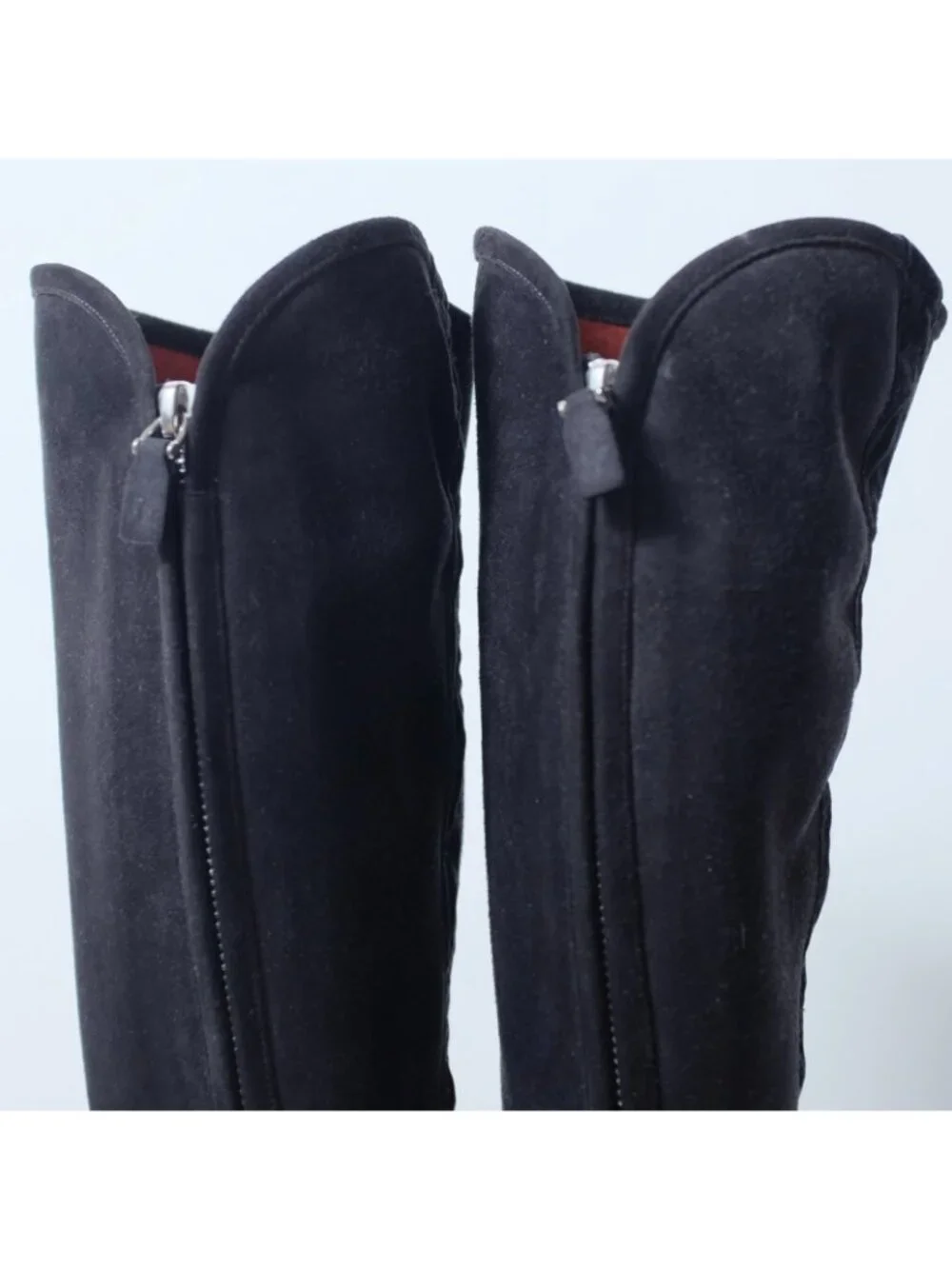 Loro Piana Jeanne Riding Boot 35 US 4.5 Black Suede